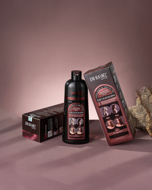 Dr. Rashel Collagen & Argan Oil Hair Color Shampoo (Retro Red)