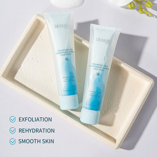 Dr. Rashel Hyaluronic Acid Moisturizing & Repair Double-Tube Face Wash