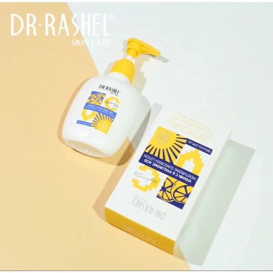 Dr. Rashel Vitamin C & Hyaluronic Acid Moisturizing Sunscreen Lotion SPF 50